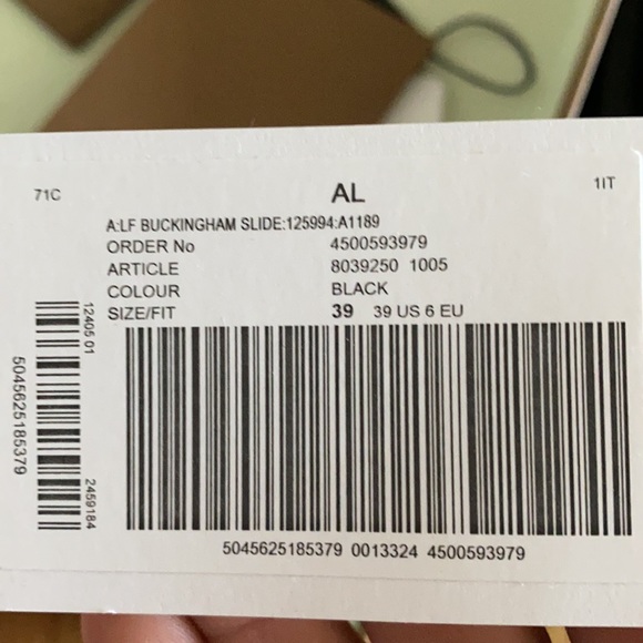 Burberry Embroidered Logo Mesh and Leather Slides - Picture 9 of 9